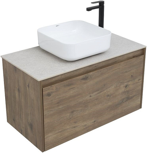 Тумба под раковину Aquanet Nova Lite 90 дуб рустикальный (1 ящик) 00249517 Тумба под раковину Aquanet Nova Lite 90 дуб рустикальный (1 ящик) 00249517