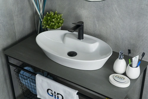 Раковина Gid N9398 51142 накладная белая 61x37x12 Раковина Gid N9398 51142 накладная белая 61x37x12