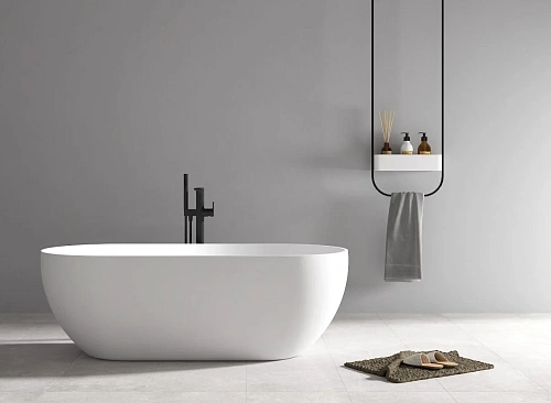 Ванна отдельностоящая ABBER AB9241 172x79 универсальная, белая акриловая Ванна отдельностоящая ABBER AB9241 172x79 универсальная, белая акриловая