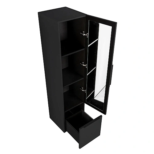 Шкаф-пенал CEZARES PREMIUM 55502 Nero opaco подвесной, реверсивный Шкаф-пенал CEZARES PREMIUM 55502 Nero opaco подвесной, реверсивный