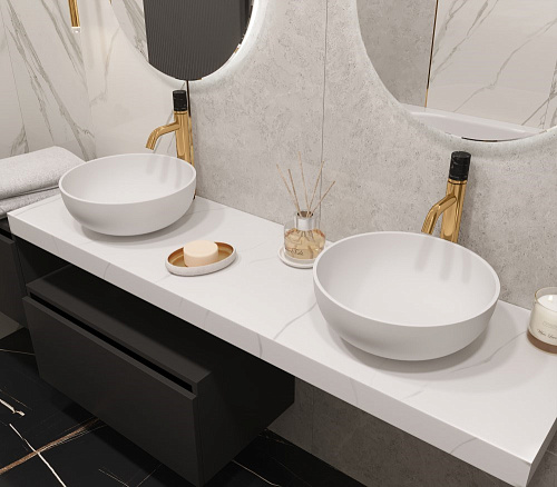 Столешница Armadi Art FLAT CALACATTA 869-160-CLCT 1610x460x70 Столешница Armadi Art FLAT CALACATTA 869-160-CLCT 1610x460x70