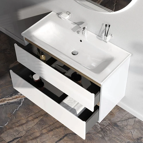 Тумба под раковину AM.PM X-Joy M85AFHX1002WG подвесная, 100 см, белый Тумба под раковину AM.PM X-Joy M85AFHX1002WG подвесная, 100 см, белый