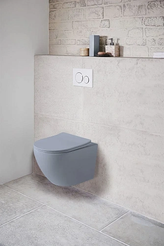 Унитаз подвесной Vincea Globo VT1-14SMO безободковый, цвет океан мат., ультратонкое сиденье soft-clo Унитаз подвесной Vincea Globo VT1-14SMO безободковый, цвет океан мат., ультратонкое сиденье soft-clo