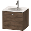 Картинка анонса товара «тумба под раковину duravit brioso br420901021 подвесная 52 см орех темный»