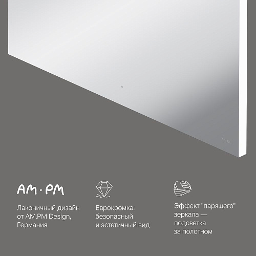Зеркало AM.PM X-Joy M85MOX11001S с LED-подсветкой, сенсорром, 100 см Зеркало AM.PM X-Joy M85MOX11001S с LED-подсветкой, сенсорром, 100 см
