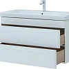 Тумба под раковину Aquanet София 105 белый глянец (2 ящика) 00274116 Тумба под раковину Aquanet София 105 белый глянец (2 ящика) 00274116