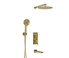 Душевая система WasserKRAFT A71208 встраиваемая золото