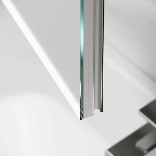 Зеркальный шкаф Sancos Evoke SC80100 1000x700х136 мм из алюминия с LED подсветкой Зеркальный шкаф Sancos Evoke SC80100 1000x700х136 мм из алюминия с LED подсветкой