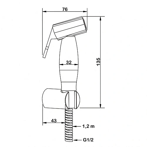 Гигиеническая лейка Swedbe Calypso 5023 Гигиеническая лейка Swedbe Calypso 5023