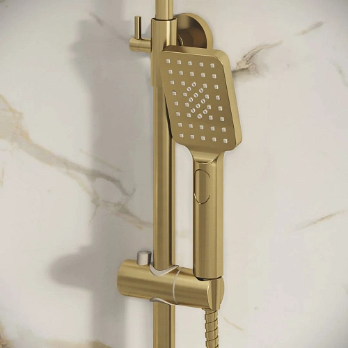 Душевая система GROSSMAN Cosmo 500.K35.02.320 золото сатиновый Душевая система GROSSMAN Cosmo 500.K35.02.320 золото сатиновый