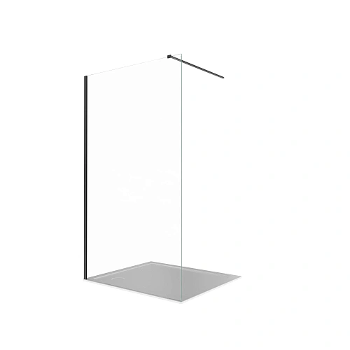 Душевая перегородка Aquatek AQ.WI.140.1BL, стекло прозрачное, Walk In 140см, с держателем 1200мм, профиль черный матовый Душевая перегородка Aquatek AQ.WI.140.1BL, стекло прозрачное, Walk In 140см, с держателем 1200мм, профиль черный матовый