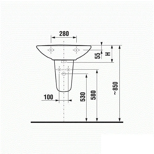 Полупьедестал Jika Zeta 8.1939.1.000.000.1 Полупьедестал Jika Zeta 8.1939.1.000.000.1