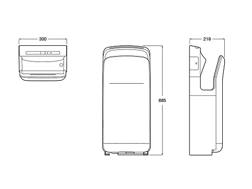 Сушка для рук Roca HEPA-фильтр Public touchless 817419001 сенсорная Сушка для рук Roca HEPA-фильтр Public touchless 817419001 сенсорная