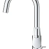 Смеситель для раковины GROHE BauLoop с ограничителем температуры и рычажным донным клапаном, размер 23763001 Смеситель для раковины GROHE BauLoop с ограничителем температуры и рычажным донным клапаном, размер 23763001