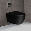 Унитаз подвесной Vincea Evo VT1-34MB безободковый, матовый черный, ультратонкое soft-close сиденье Унитаз подвесной Vincea Evo VT1-34MB безободковый, матовый черный, ультратонкое soft-close сиденье