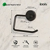 Держатель туалетной бумаги IDDIS Sena SENSB00i43 без крышки, черный матовый Держатель туалетной бумаги IDDIS Sena SENSB00i43 без крышки, черный матовый