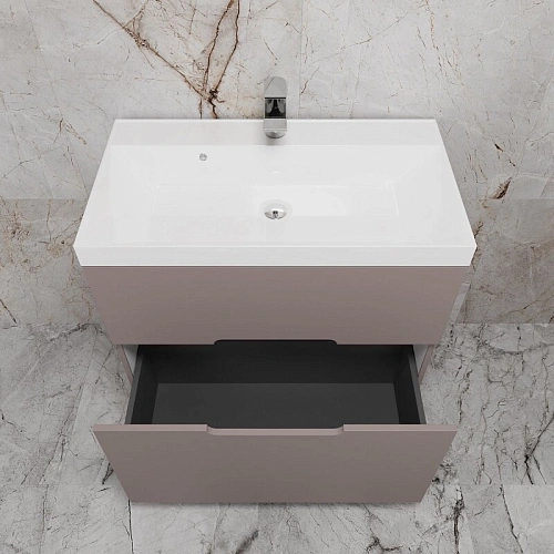 Тумба под раковину Style Line Матис 80 см ЛС-00002439 напольная, тауп темный Тумба под раковину Style Line Матис 80 см ЛС-00002439 напольная, тауп темный