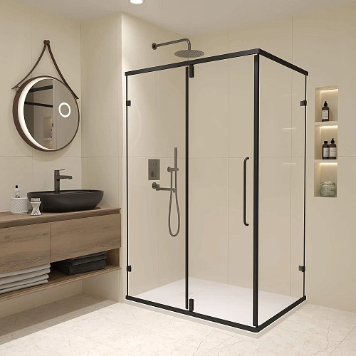 Душевой уголок RGW CL-046B 1000x800 мм 350904608-14 черный Easy Clean Душевой уголок RGW CL-046B 1000x800 мм 350904608-14 черный Easy Clean