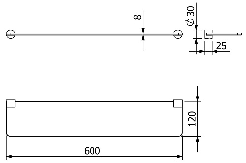 Полка Kludi VELA R 5897353 белый матовый Полка Kludi VELA R 5897353 белый матовый