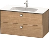 Тумба под раковину Duravit Brioso BR410301052 подвесная 102 см Европейский дуб Тумба под раковину Duravit Brioso BR410301052 подвесная 102 см Европейский дуб