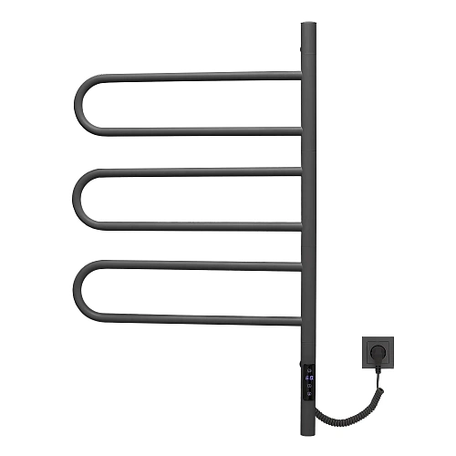 Полотенцесушитель электрический Vincea VTD-1R2CGE 44х80, графит, таймер Полотенцесушитель электрический Vincea VTD-1R2CGE 44х80, графит, таймер