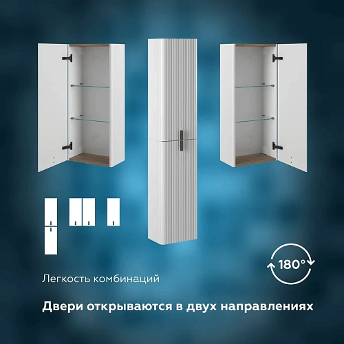 Шкаф-пенал PRATO Бьянко м8-35 правый 106 10-08035-00 02 БЕЛ белый матовый Шкаф-пенал PRATO Бьянко м8-35 правый 106 10-08035-00 02 БЕЛ белый матовый