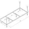 Каркас для ванны Veedi 160х70 138000160 в комплекте с крепежами Каркас для ванны Veedi 160х70 138000160 в комплекте с крепежами