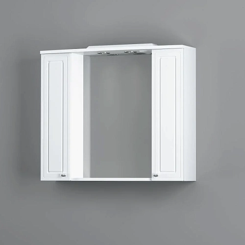 Зеркальный шкаф Damixa Palace One M41MPX0851WG 85 см, с подсветкой, белый Зеркальный шкаф Damixa Palace One M41MPX0851WG 85 см, с подсветкой, белый