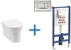 Комплект унитаза с инсталляцией Aquanet Rimless Roll-W CL-12249D (инсталляция Pestan Fluenta SET4000 Roll-W + SET40006356AC