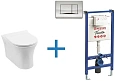 Комплект унитаза с инсталляцией Aquanet Rimless Roll-W CL-12249D (инсталляция Pestan Fluenta SET4000 Roll-W + SET40006356AC Комплект унитаза с инсталляцией Aquanet Rimless Roll-W CL-12249D (инсталляция Pestan Fluenta SET4000 Roll-W + SET40006356AC