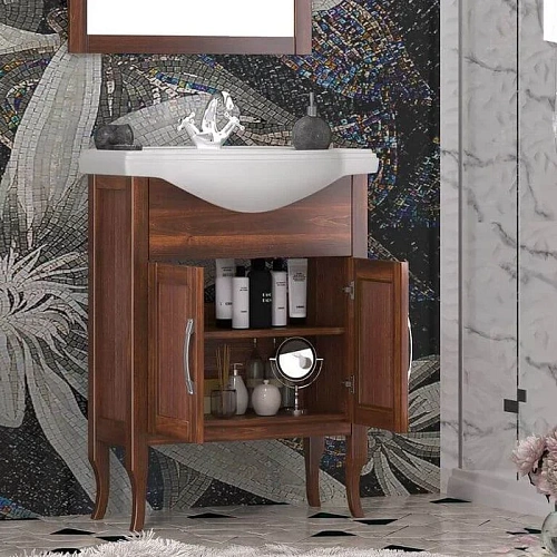 Тумба под раковину Opadiris Мираж 65, светлый орех, (Р) (под раковину Kirovit Классик 65) 00-00007497 Тумба под раковину Opadiris Мираж 65, светлый орех, (Р) (под раковину Kirovit Классик 65) 00-00007497