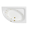 Акриловая ванна WHITECROSS Aquarella 170x110 правая &quot;LINE&quot; золото 0109.170110.100.LINE.GL