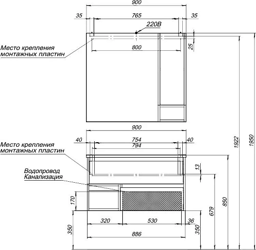 Комплект мебели STWORKI Карлстад 90 дуб рустикальный, в стиле лофт, под дерево, подвесная (гарнитур, 421759 Комплект мебели STWORKI Карлстад 90 дуб рустикальный, в стиле лофт, под дерево, подвесная (гарнитур, 421759
