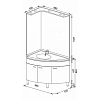 Комплект мебели Aquanet Корнер 89 L белый (закрытый) 00161232 Комплект мебели Aquanet Корнер 89 L белый (закрытый) 00161232