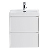 Картинка анонса товара «тумба под раковину belbagno pietra mini-500-2c-so-bl bianco lucido подвесная 494x395»