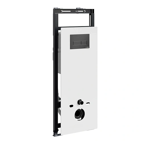 Инсталляция для унитаза WasserKRAFT Salm 27TLT.010.ME.WH.MB03 с клавишей смыва черный Инсталляция для унитаза WasserKRAFT Salm 27TLT.010.ME.WH.MB03 с клавишей смыва черный