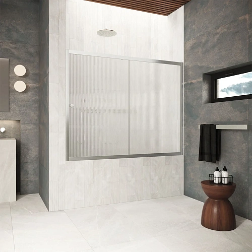 Шторка на ванну Vegas-glass ZV Protec 150 04 Moru 1500 мм, профиль никель, стекло Moru Шторка на ванну Vegas-glass ZV Protec 150 04 Moru 1500 мм, профиль никель, стекло Moru