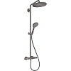 Душевая система Hansgrohe Croma Select S 280 1 режим струи 26890340, шлифованный черный хром