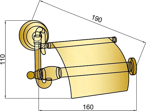 Держатель туалетной бумаги Boheme 10651 BAROCCO Держатель туалетной бумаги Boheme 10651 BAROCCO