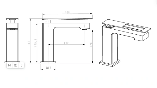 Смеситель для раковины Boheme Q 141-GUW GoldUW Смеситель для раковины Boheme Q 141-GUW GoldUW