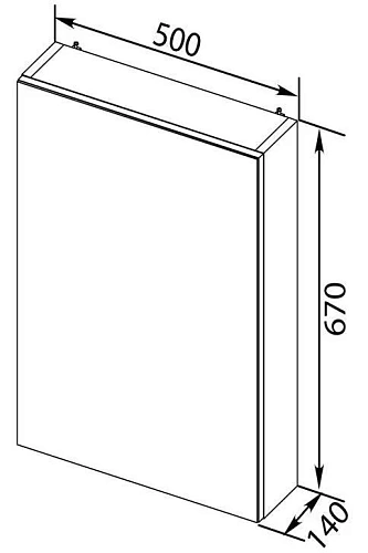 Зеркальный шкаф Aquanet Порто 50 белый 00195726 Зеркальный шкаф Aquanet Порто 50 белый 00195726