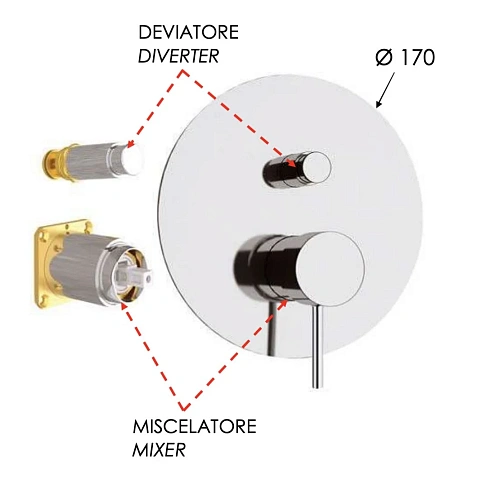 Смеситель для душа Remer X Style X09KBBO, белый матовый Смеситель для душа Remer X Style X09KBBO, белый матовый