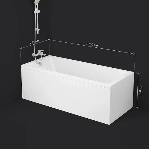 Акриловая ванна AM.PM Gem W93A-170-075W-A 170x75 см Акриловая ванна AM.PM Gem W93A-170-075W-A 170x75 см