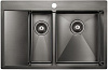 Картинка анонса товара «кухонная мойка paulmark aisi304 union pm537851-gmr вороненая сталь правая 780х510мм»