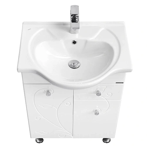 Тумба под раковину Aquaton Лиана 60 M белый 1A162901LL010 Тумба под раковину Aquaton Лиана 60 M белый 1A162901LL010