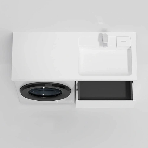 Раковина AM.PM X-Joy M85AWPR1201WG над стиральной машиной, литьевой мрамор, правая, 120 см, белый Раковина AM.PM X-Joy M85AWPR1201WG над стиральной машиной, литьевой мрамор, правая, 120 см, белый