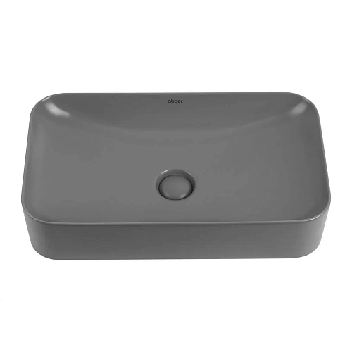Раковина ABBER Rechteck AC2204MG накладная, серая матовая Раковина ABBER Rechteck AC2204MG накладная, серая матовая