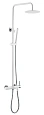Душевая система Boheme Uno 468-WCR White Chrome Душевая система Boheme Uno 468-WCR White Chrome