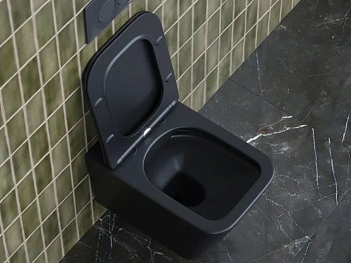 Унитаз подвесной Ceramica Nova METRIC CN3007MB черный матовый Унитаз подвесной Ceramica Nova METRIC CN3007MB черный матовый