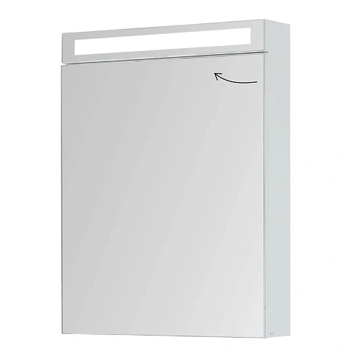 Зеркальный шкаф DREJA MAX, 60 см, 1 дверца, 2 стеклянные полки, белый глянец 77.9005W Зеркальный шкаф DREJA MAX, 60 см, 1 дверца, 2 стеклянные полки, белый глянец 77.9005W